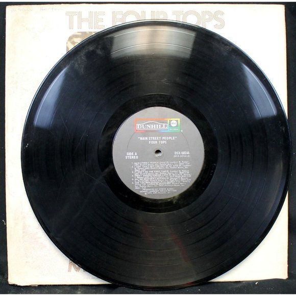 Vtg 1973 The Four Tops Record LP Main Street People Album Soul Rhythm Blues Pop - Picture 7 of 10